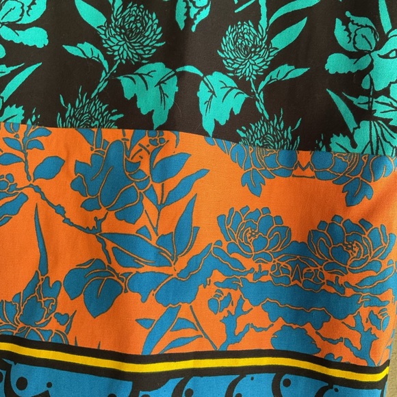 Plenty by Tracy Reese skirt color florals, Wide elastic waistband. Sz 8. Lined - Picture 2 of 5